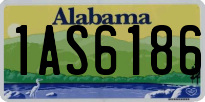 AL license plate 1AS6186