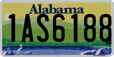 AL license plate 1AS6188