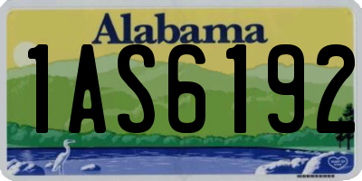 AL license plate 1AS6192