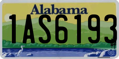 AL license plate 1AS6193