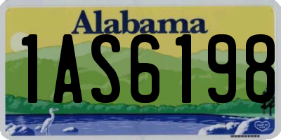 AL license plate 1AS6198