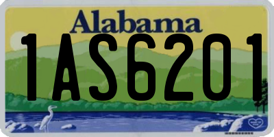 AL license plate 1AS6201