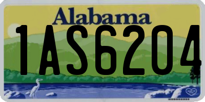AL license plate 1AS6204