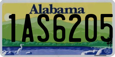 AL license plate 1AS6205