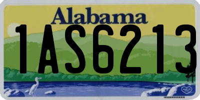 AL license plate 1AS6213