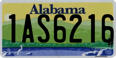 AL license plate 1AS6216