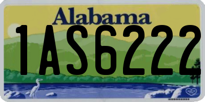 AL license plate 1AS6222