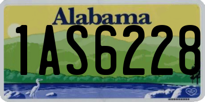 AL license plate 1AS6228