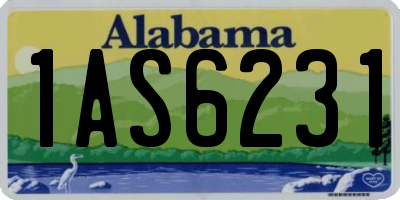 AL license plate 1AS6231