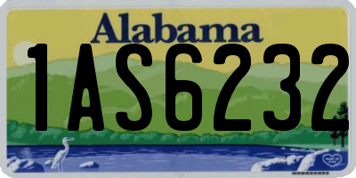 AL license plate 1AS6232