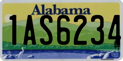 AL license plate 1AS6234