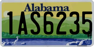 AL license plate 1AS6235