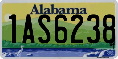 AL license plate 1AS6238