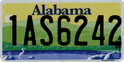 AL license plate 1AS6242