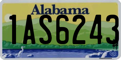 AL license plate 1AS6243