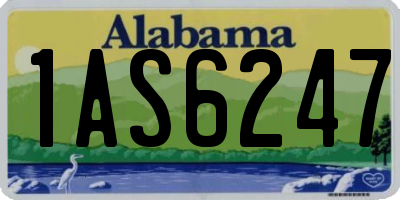 AL license plate 1AS6247
