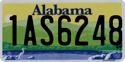AL license plate 1AS6248