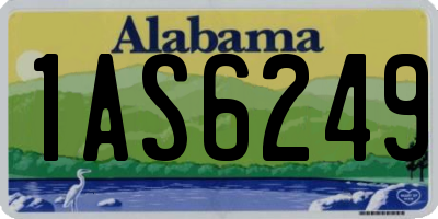 AL license plate 1AS6249