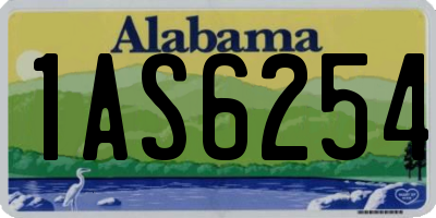 AL license plate 1AS6254