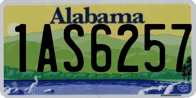 AL license plate 1AS6257