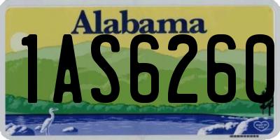 AL license plate 1AS6260