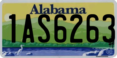 AL license plate 1AS6263