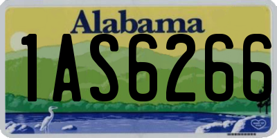 AL license plate 1AS6266