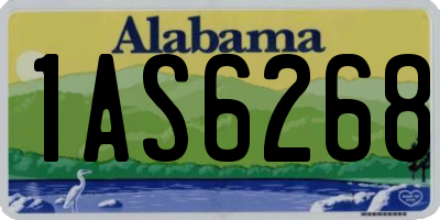 AL license plate 1AS6268