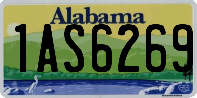 AL license plate 1AS6269