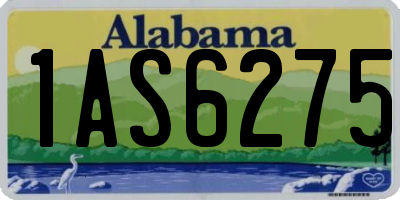 AL license plate 1AS6275