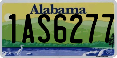 AL license plate 1AS6277