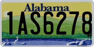 AL license plate 1AS6278