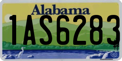 AL license plate 1AS6283