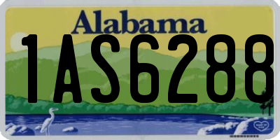 AL license plate 1AS6288