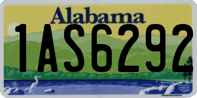 AL license plate 1AS6292