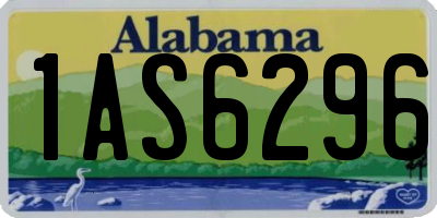 AL license plate 1AS6296
