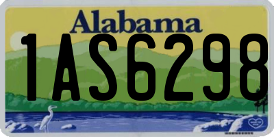 AL license plate 1AS6298