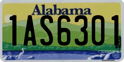 AL license plate 1AS6301