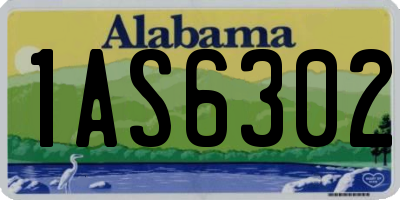 AL license plate 1AS6302