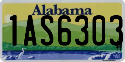 AL license plate 1AS6303