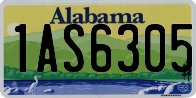 AL license plate 1AS6305