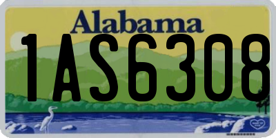 AL license plate 1AS6308