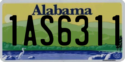 AL license plate 1AS6311