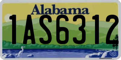 AL license plate 1AS6312