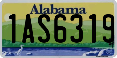 AL license plate 1AS6319