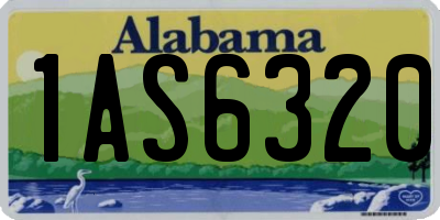 AL license plate 1AS6320