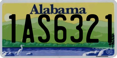 AL license plate 1AS6321