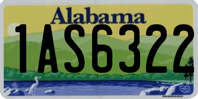AL license plate 1AS6322