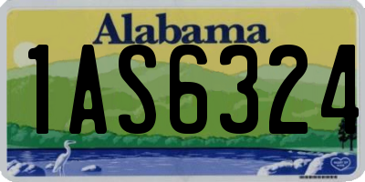 AL license plate 1AS6324