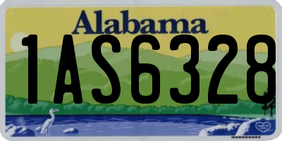AL license plate 1AS6328